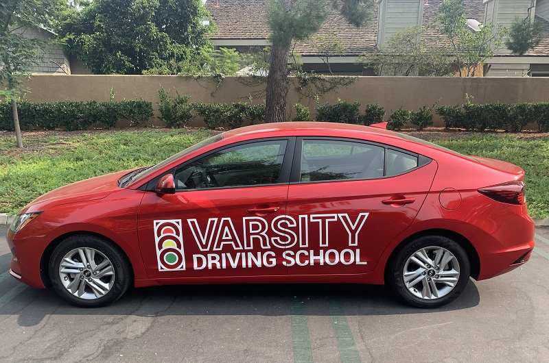 Newport Beach Driving School Red Training Vehicle