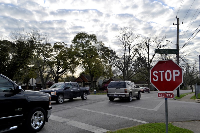 Best University High School Driving School View of a 4 Way Stop Sign