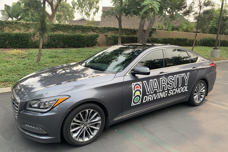 Driving Rules for 18 Year Olds in California Training Vehicle Parked in a Parking Lot