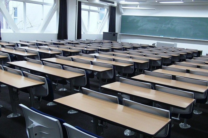 Where can you Attend High School in Huntington Beach View of an Empty Classroom