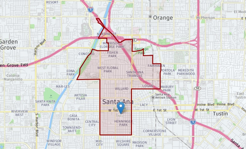 Where Can you Attend High School in Santa Ana Santa Ana High School