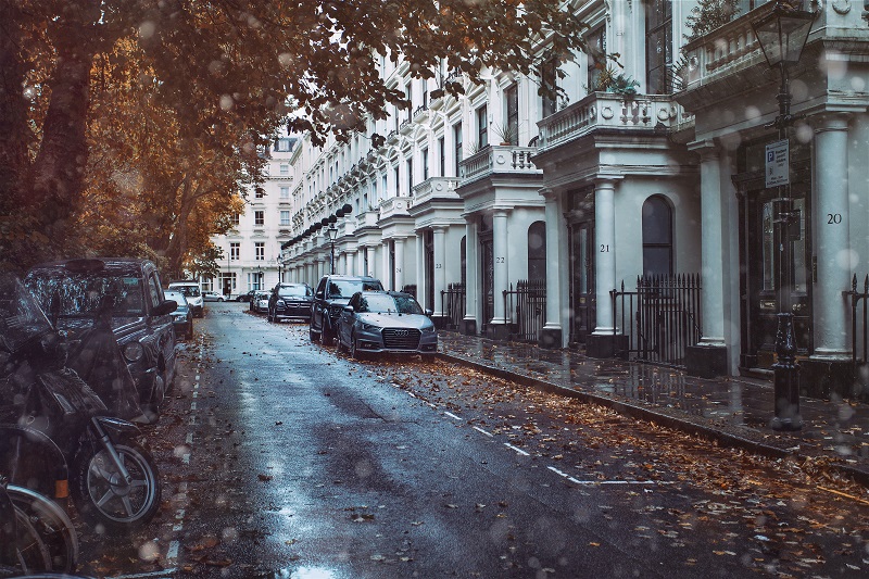 Parallel Parking Steps View of a Side Street With Cars Parked Along the Curb