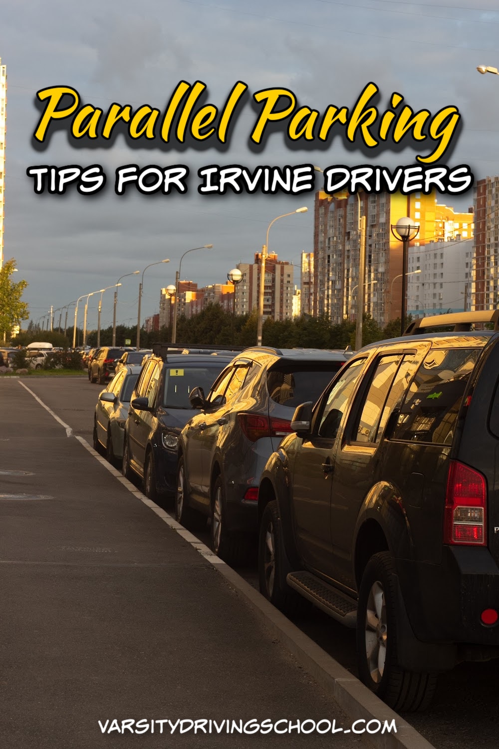 Parallel parking in Irvine is a fantastic way to practice and perfect the driving skill for when drivers visit bigger cities.