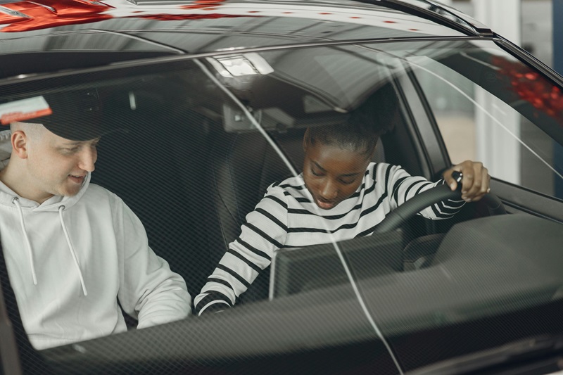 Best Santa Rosa Academy Behind the Wheel Training Two Teens in a Car