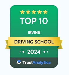 Voted Top Driving School in Irvine 2024 Award Plaque Naming Varsity Driving School the Best Driving School in Irvine 2024