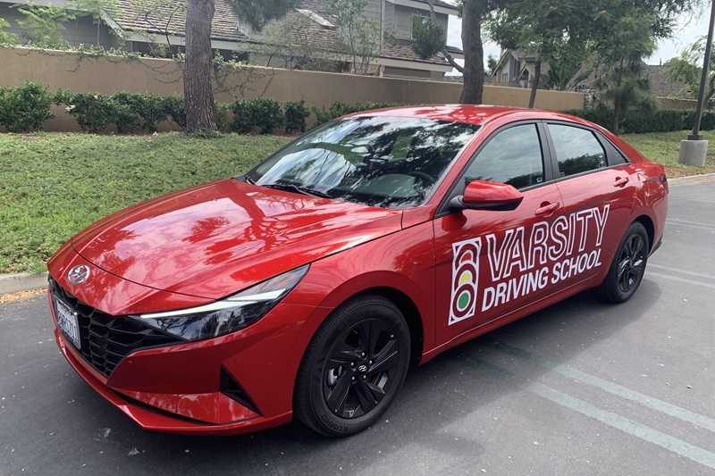 Best Anaheim High School Driving Class a Training Vehicle Parked in a Parking Lot