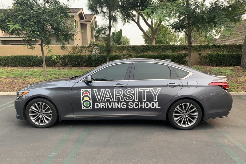 Best Creekside High School Driving School Training Vehicle Parked in a Parking Lot Outside