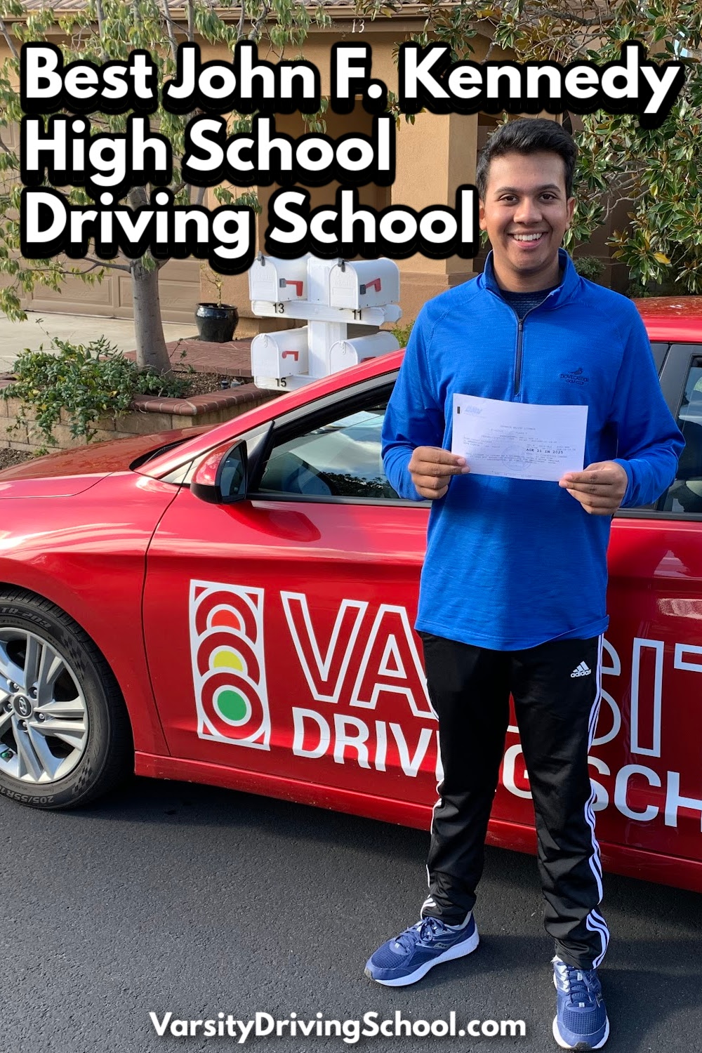 Varsity Driving School’s approach to teaching teens how to drive makes it the best John F. Kennedy High School driving school.