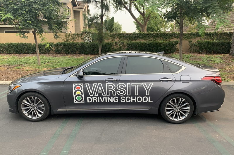 Best Godinez Fundamental High School Behind the Wheel Training Vehicle Parked Outside